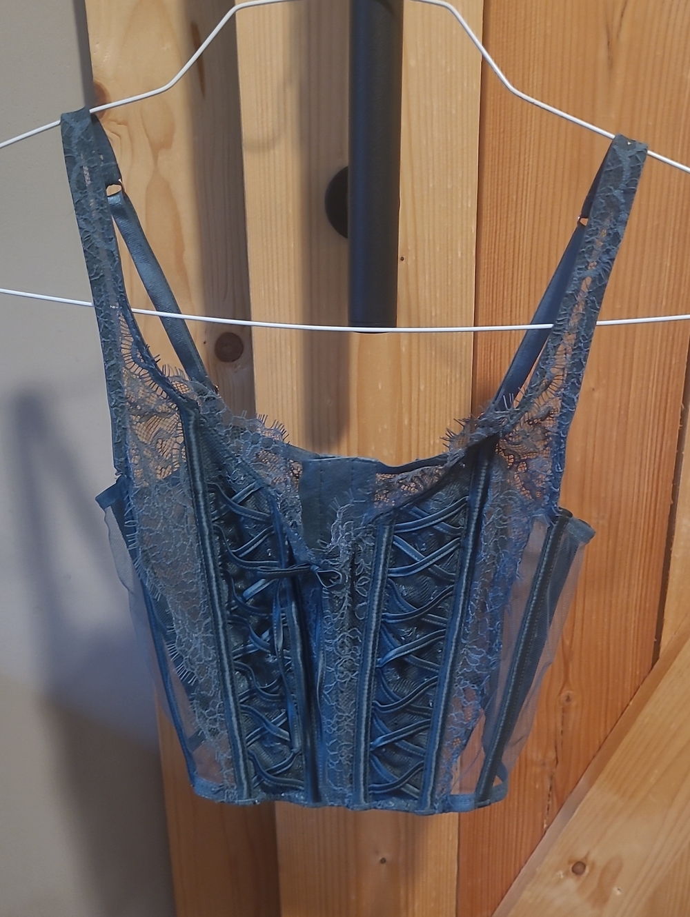 Victoria's Secret Dark Green Lace Bralette